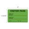 Nevs Visitor Pass - Name Of Patient/Visitor 1-15/16" x 3" VP-Green - alternate 2